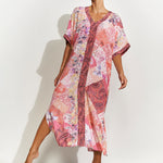 Euphoria Maxi Kaftan - Rose Infusion - Simply Beach UK