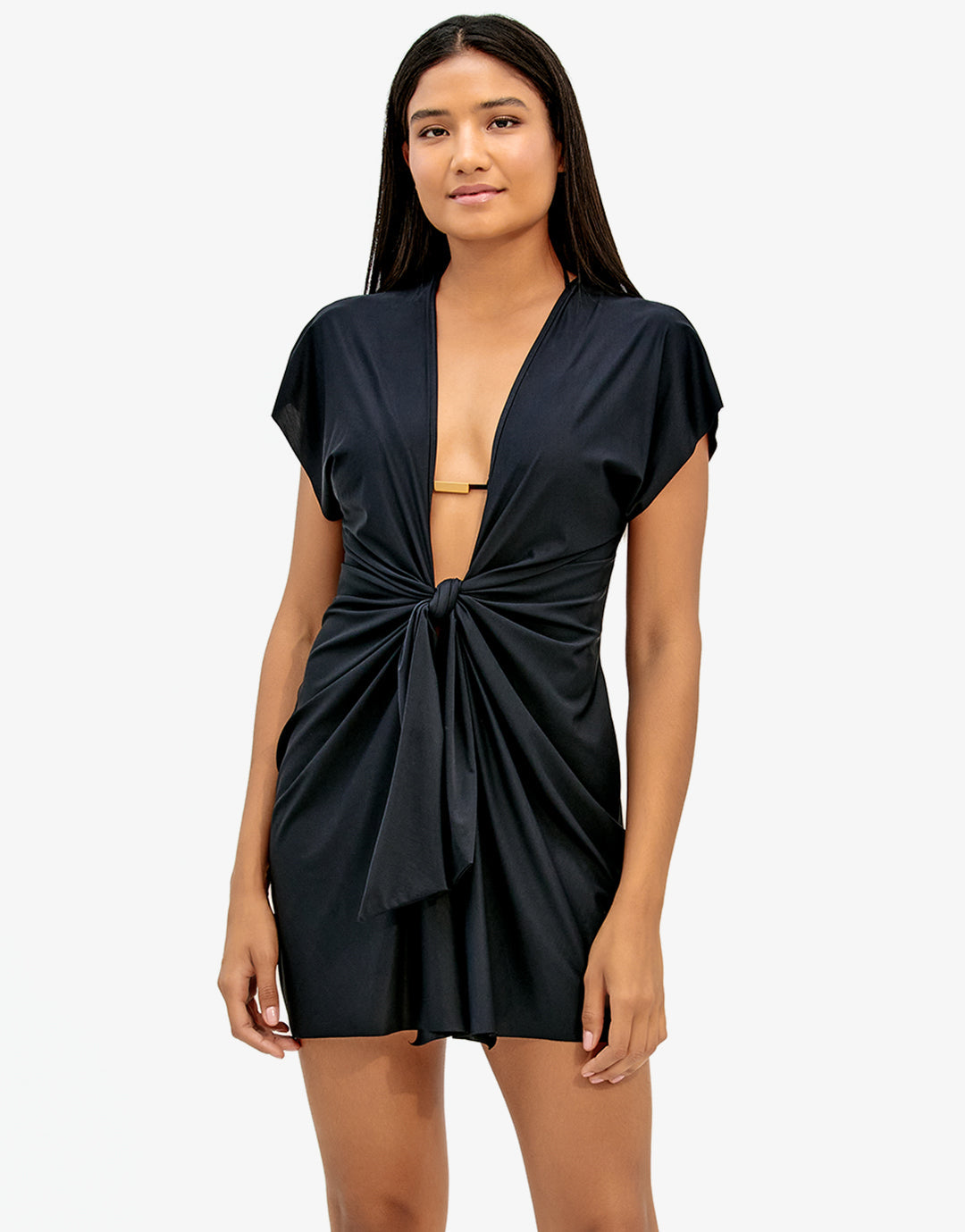 Sasha Short Cover Up - Black - Simply Beach UK