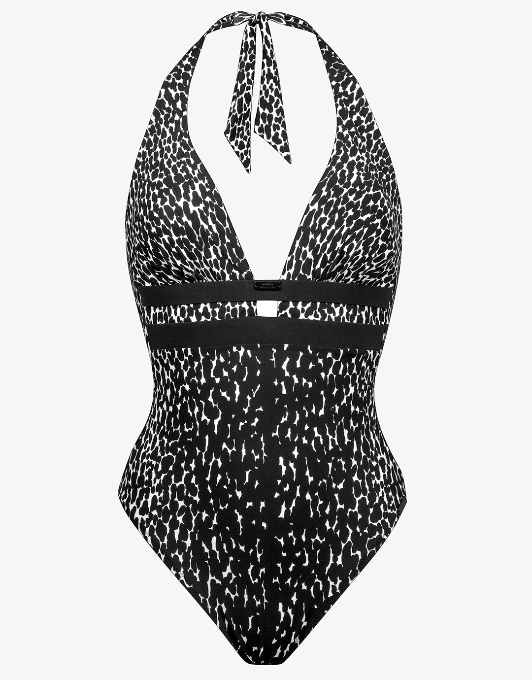 Capture Halter Swimsuit Black