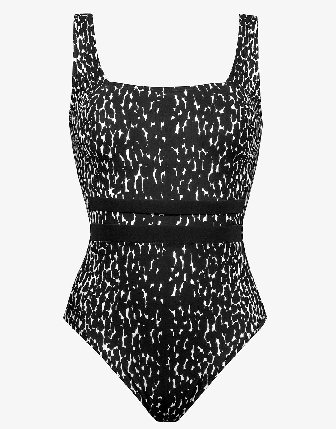 Capture Underwired Square Neck Swimsuit - Black - Simply Beach UK