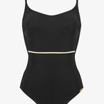 Metrics Underwired Swimsuit- Black White and Gold - Simply Beach UK