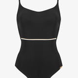 Metrics Underwired Swimsuit- Black White and Gold - Simply Beach UK