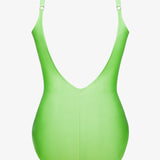 Ceylan Underwire Crossover Swimsuit - Lime - Simply Beach UK