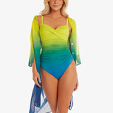 Brasil Midi Beach Shirt - Lima - Simply Beach UK