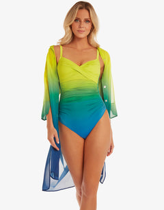 Brasil Midi Beach Shirt - Lima - Simply Beach UK