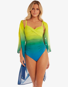 Brasil Underwired Wrap Swimsuit - Lima - Simply Beach UK