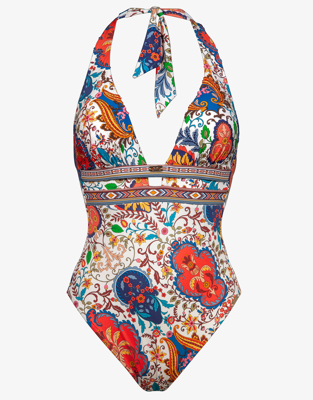 Libertine Halterneck Swimsuit - Vibrant White - Simply Beach UK