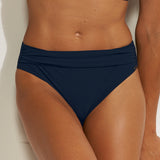 Honesty Gathered Band Bikini Pant - Navy - Simply Beach UK