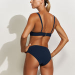 Maryan Mehlhorn Honesty Banded Bikini Pant - Navy - Simply Beach UK