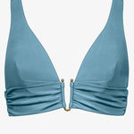 Honesty Banded Halter Bikini Top - Celest - Simply Beach UK