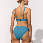 Honesty Banded Halter Bikini Top - Celest - Simply Beach UK