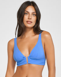 Honesty Banded Bikini Top - Horizon Blue - Simply Beach UK