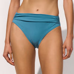 Honesty Gathered Band Bikini Pant - Celest - Simply Beach UK