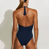 Honesty Halter Swimsuit - Navy Blue - Simply Beach UK