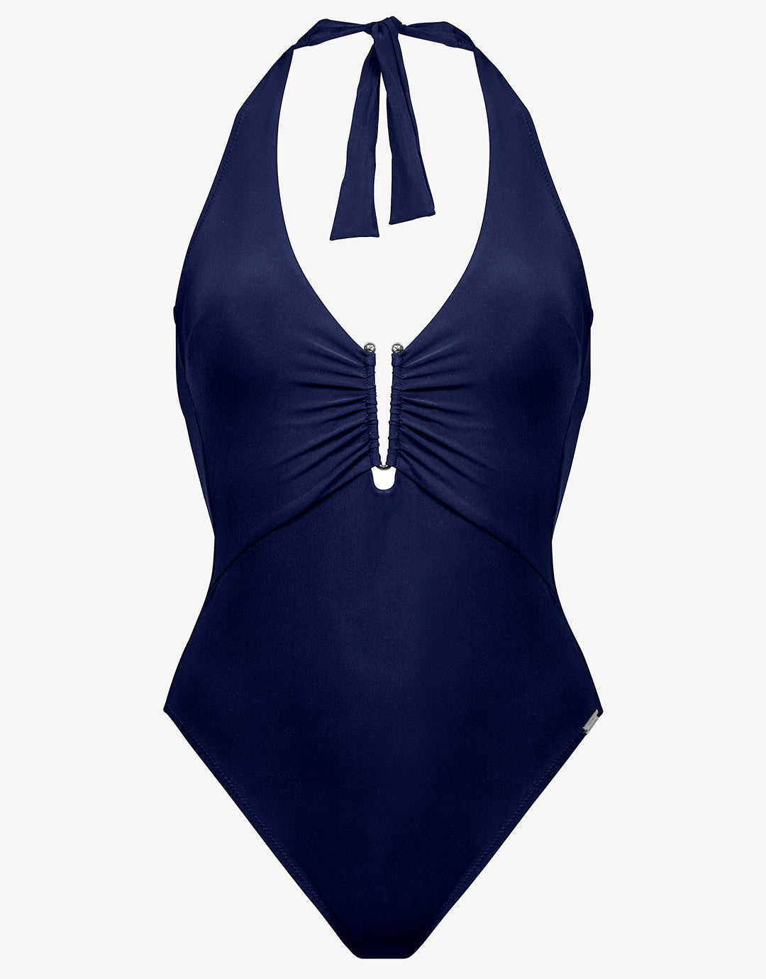 Honesty Halter Swimsuit Navy Blue