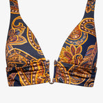 Memory Banded Bikini Top - Sunset Navy - Simply Beach UK