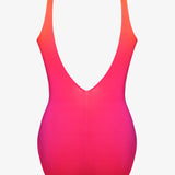 Brasil Wrap Front Swimsuit - Pink Ombre - Simply Beach UK