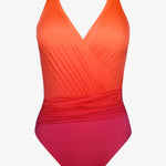 Brasil Wrap Front Swimsuit - Pink Ombre - Simply Beach UK