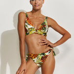 Optimist Banded Bikini Top - Pina Colada - Simply Beach UK