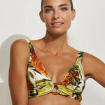 Optimist Banded Bikini Top - Pina Colada - Simply Beach UK