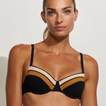 Antagonist Underwired  Bikini Top - Black Sand Caramel - Simply Beach UK