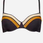 Antagonist Underwired  Bikini Top - Black Sand Caramel - Simply Beach UK