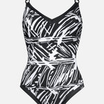Ink Art Underwired Swimsuit - Black and White - Simply Beach UK
