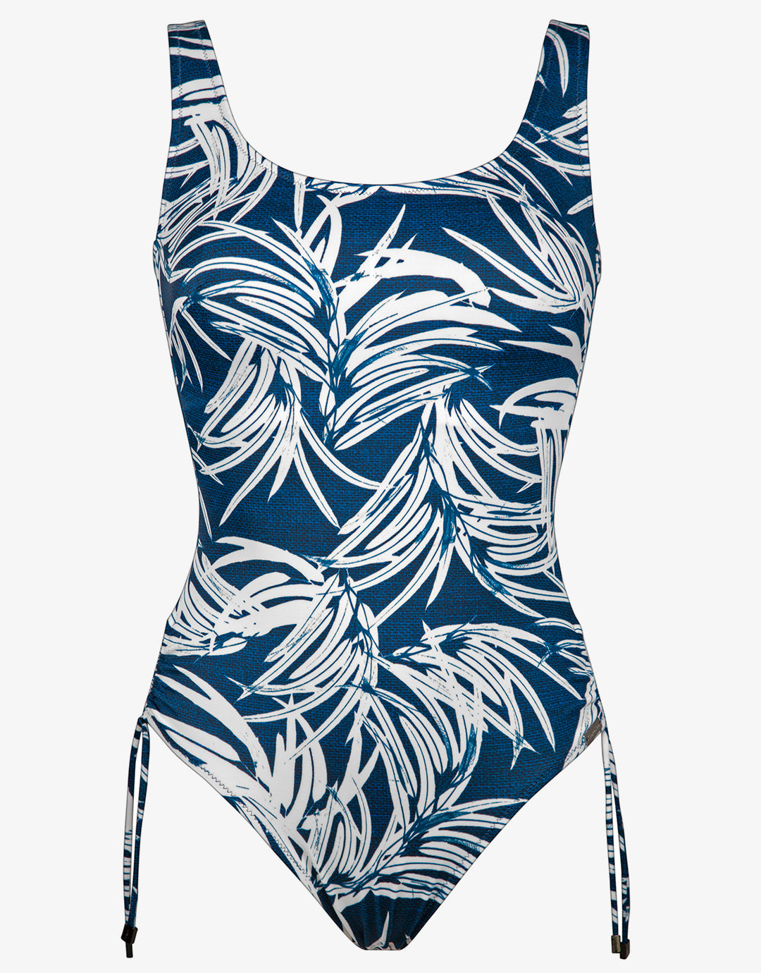 Jean Breeze Inclusive Fit Adjustable Leg Swimsuit - Denim White - Simply Beach UK