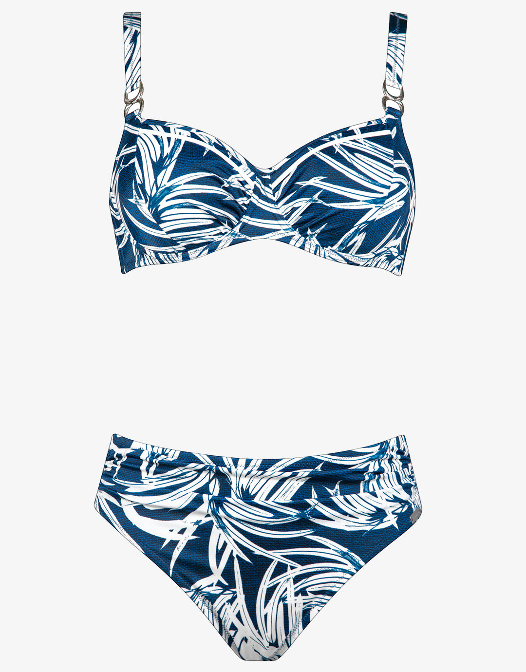 Jean Breeze Underwired Bikini Set - Denim White - Simply Beach UK