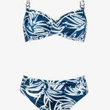 Jean Breeze Underwired Bikini Set - Denim White - Simply Beach UK