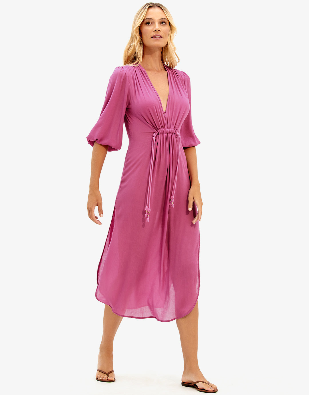 Fran Detail Long Cover Up - Lotus - Simply Beach UK