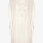 Embroidered Kaftan - Off White - Simply Beach UK