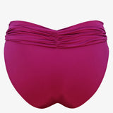 Impact Ruched Bikini Pant - Berry Glaze - Simply Beach UK