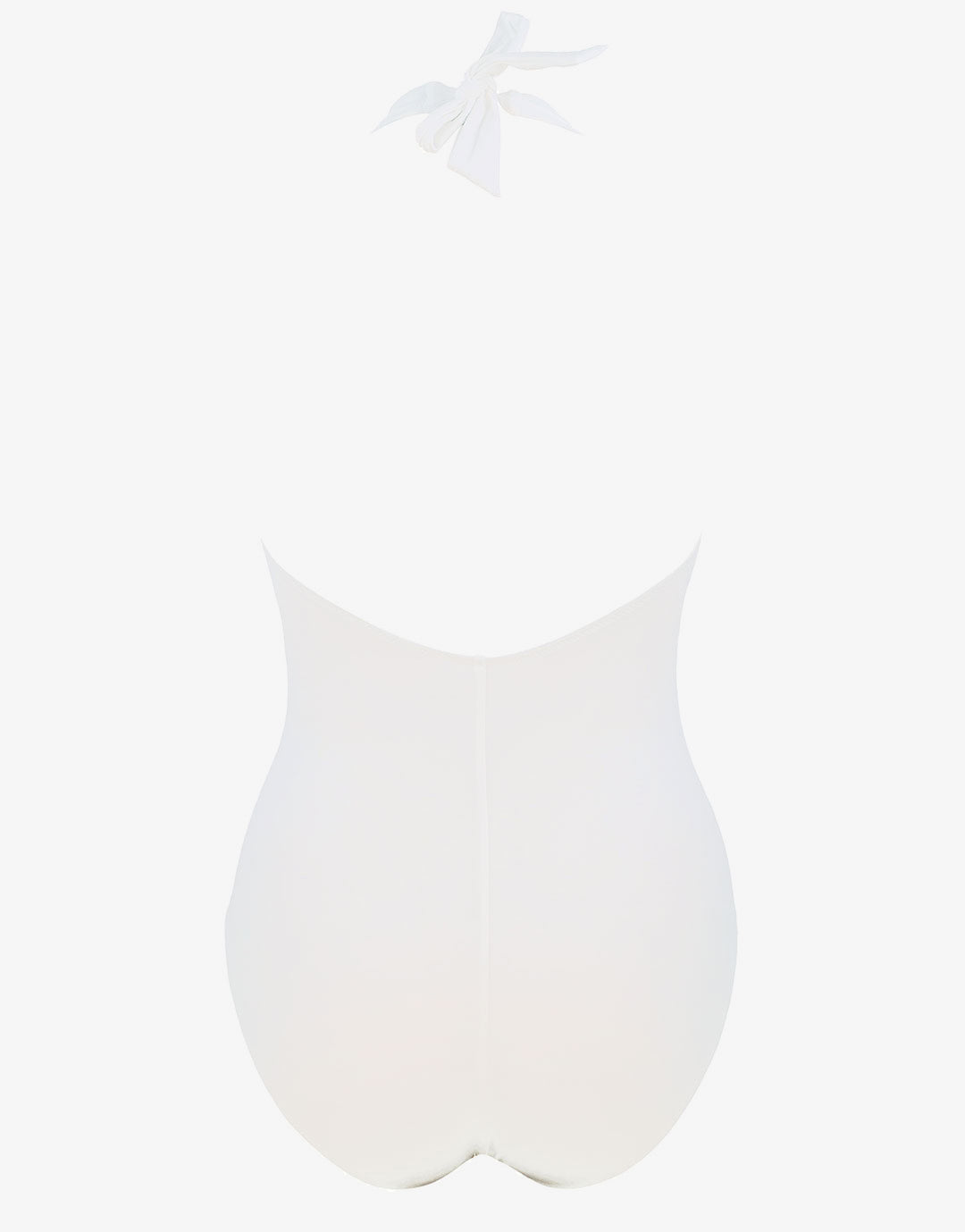 The White Collection Halter Swimsuit - Natural White