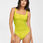 Elements Square Neck Swimsuit - Kiwi Green - Simply Beach UK
