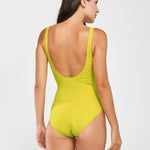 Elements Square Neck Swimsuit - Kiwi Green - Simply Beach UK