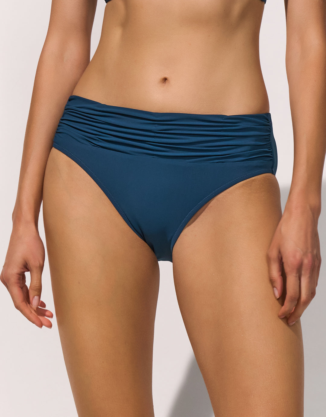 Elements Gathered Bikini Pant - Oceanmist - Simply Beach UK