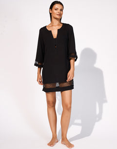 Maryan Mehlhorn Midi Tunic - Black - Simply Beach UK
