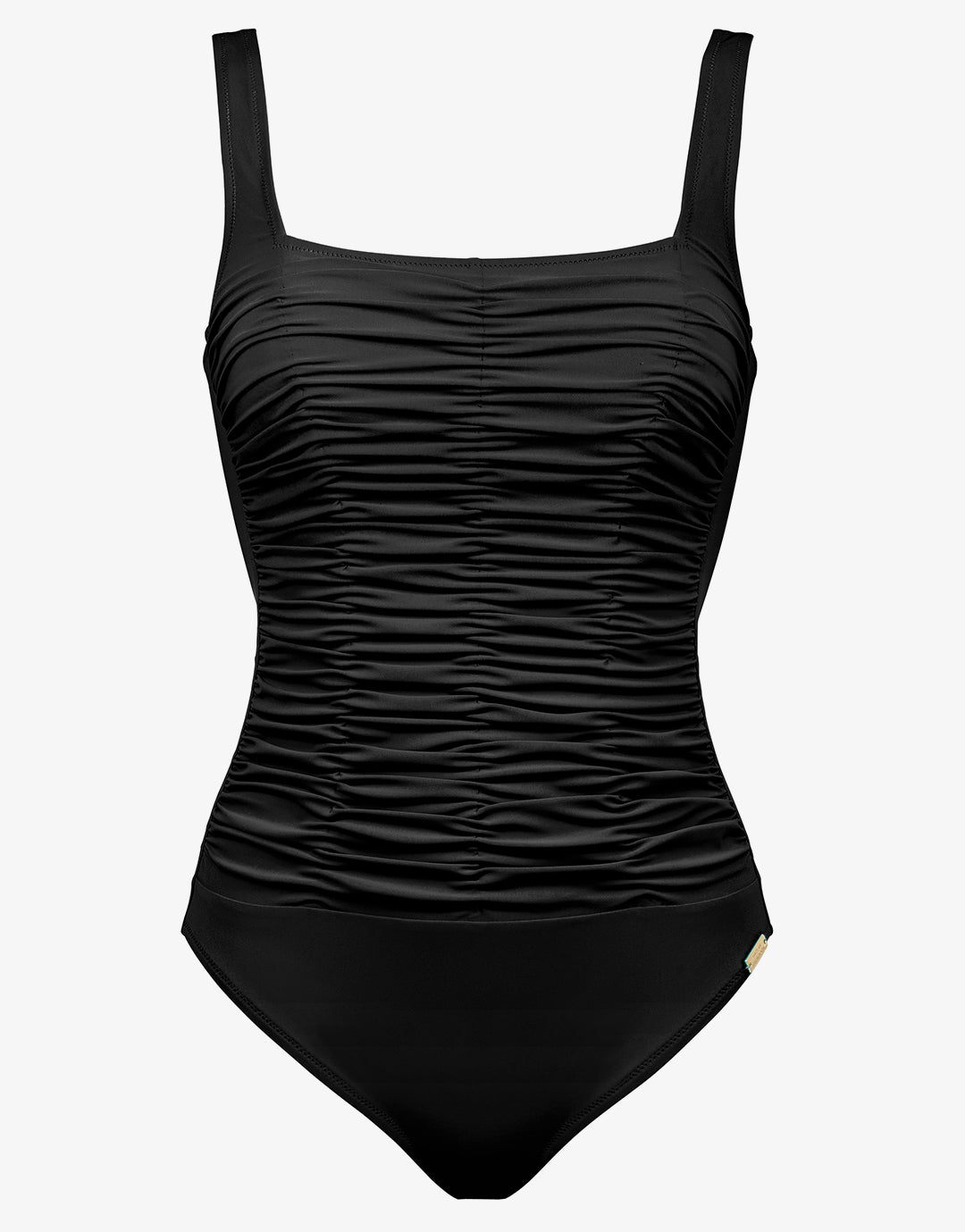 Elements Square Neck Swimsuit - Black - Simply Beach UK