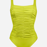 Elements Square Neck Swimsuit - Kiwi Green - Simply Beach UK