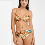 Hypnotic Adjustable Bikini Pant - Sepia Leaves - Simply Beach UK