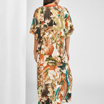 Hypnotic Maxi Kaftan - Sepia Leaves - Simply Beach UK