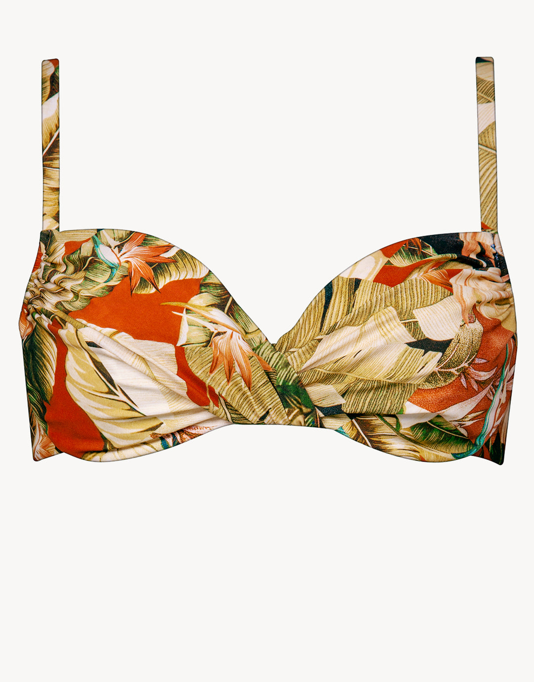 Hypnotic Underwired Bikini Top - Sepia Leaves - Simply Beach UK