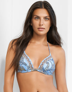 Majorelle Triangle Bikini Top - Oriental Horizon Blue - Simply Beach UK