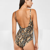 Serpent Underwired Ring Front Swimsuit - Python - Simply Beach UK