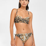 Serpent Loop Side Bikini Pant - Python - Simply Beach UK