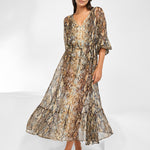 Serpent Long Blouse Dress - Python - Simply Beach UK