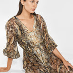 Serpent Long Blouse Dress - Python - Simply Beach UK