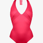 Softline Plunge Halter Swimsuit - Watermelon - Simply Beach UK