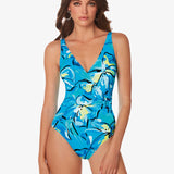 Bali Wrap Swimsuit - Blue - Simply Beach UK